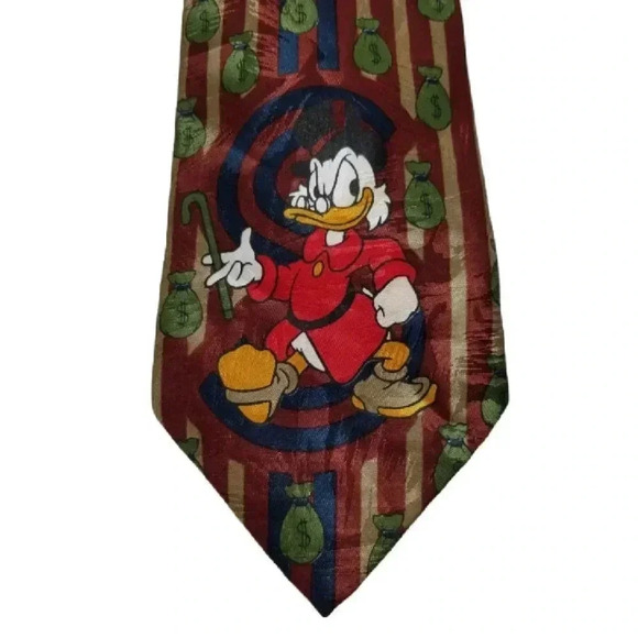 {Disney Mickey Unlimited} Men's Tie Scrooge McDuck - Picture 3 of 6